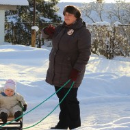 Sniega diena bērnudārzā.