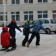 Sniega diena Madlienas vidusskolā