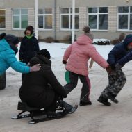 Sniega diena Madlienas vidusskolā