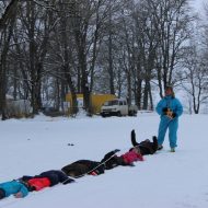 Sniega diena Madlienas vidusskolā