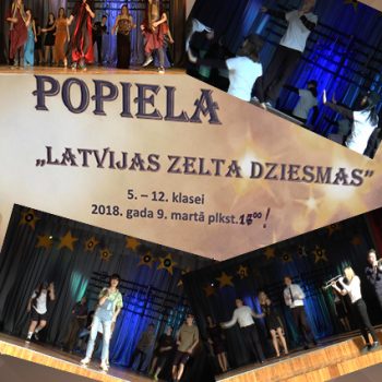 Popiela “Latvijas zelta dziesmas” Madlienas vidusskolā